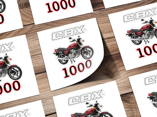 Classic CBX 1000 Motorcycle Sticker Collection