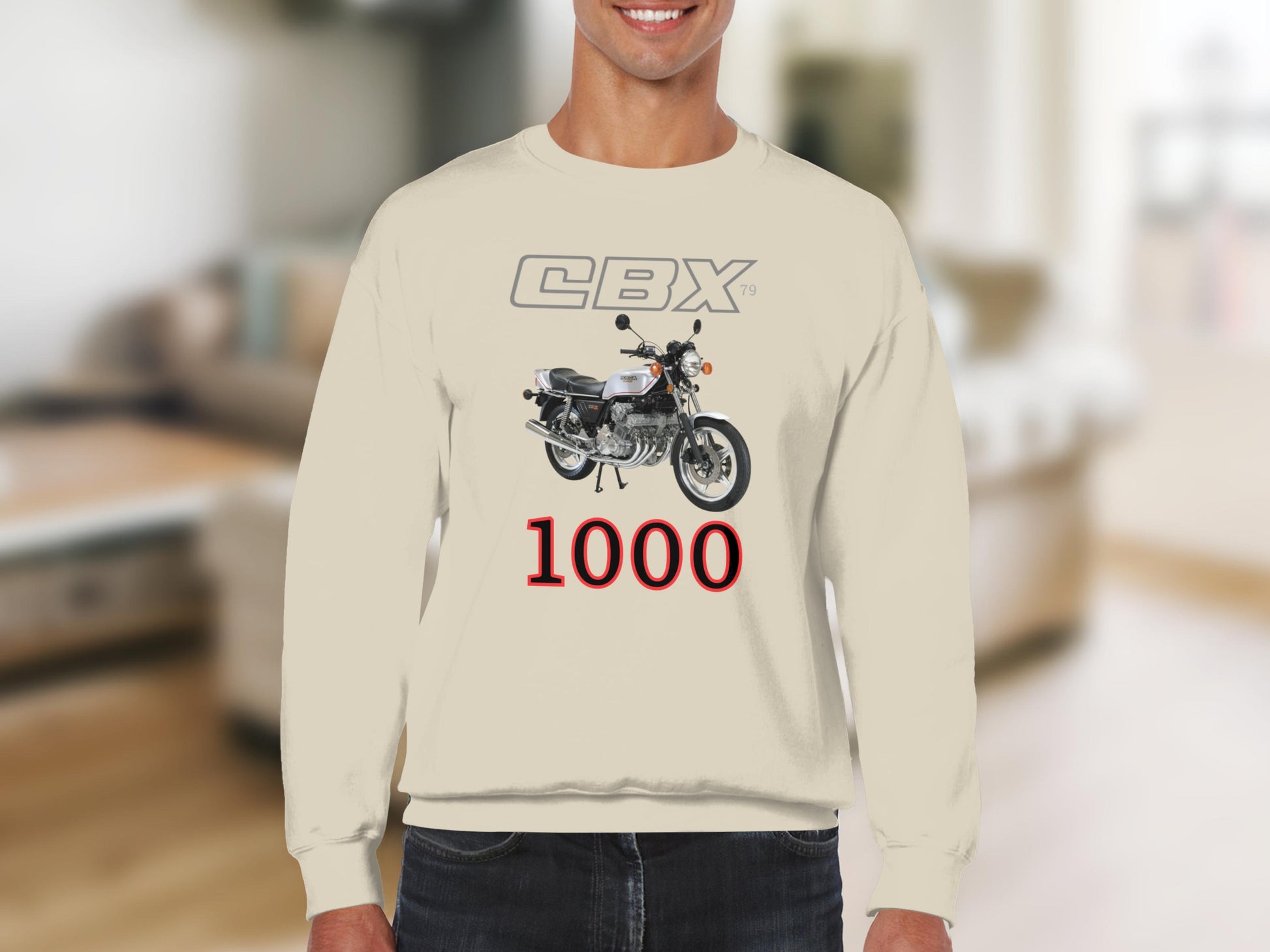 CBX 79 1000 Motorcycle Graphic Print Casual Shirt
