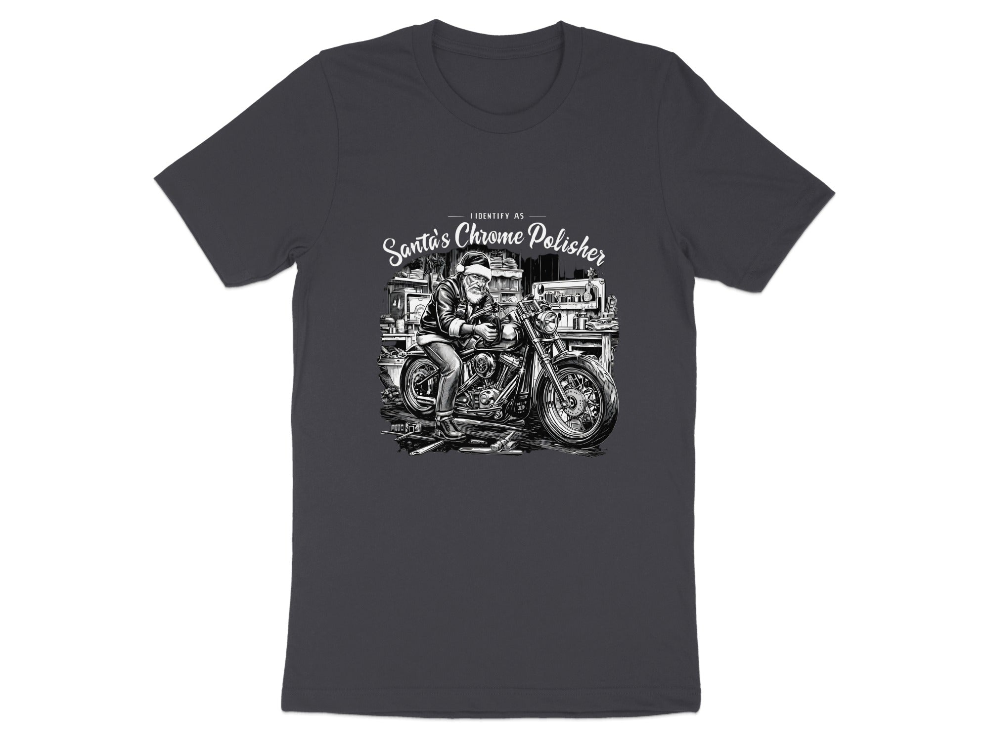 I Identify As Santa's Chrome Polisher T-shirt