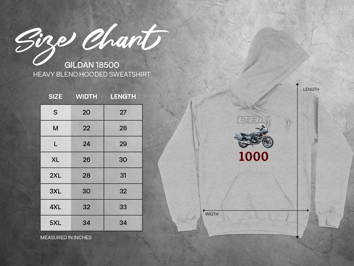 CBX Motorcycle 1000 Hooded Sweatshirt product
