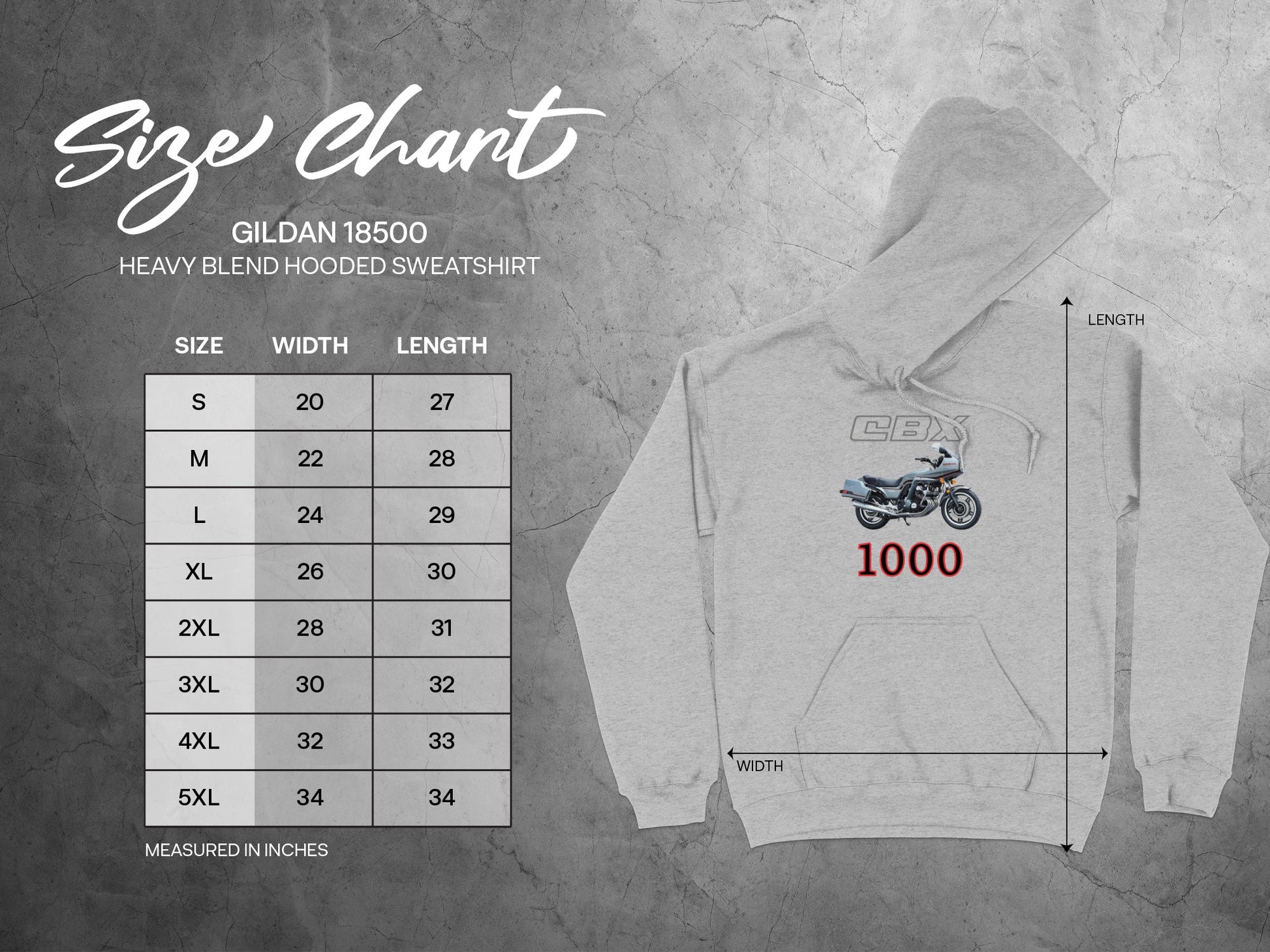 CBX Motorcycle 1000 Hooded Sweatshirt product