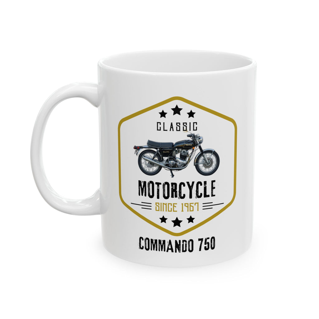 Norton Commando 750, Classic Motorbike Club, Norton Commando Mug, Norton Mug, Norton Bikes, Norton Commando Mug, Ceramic Mug, Norton Mug11oz