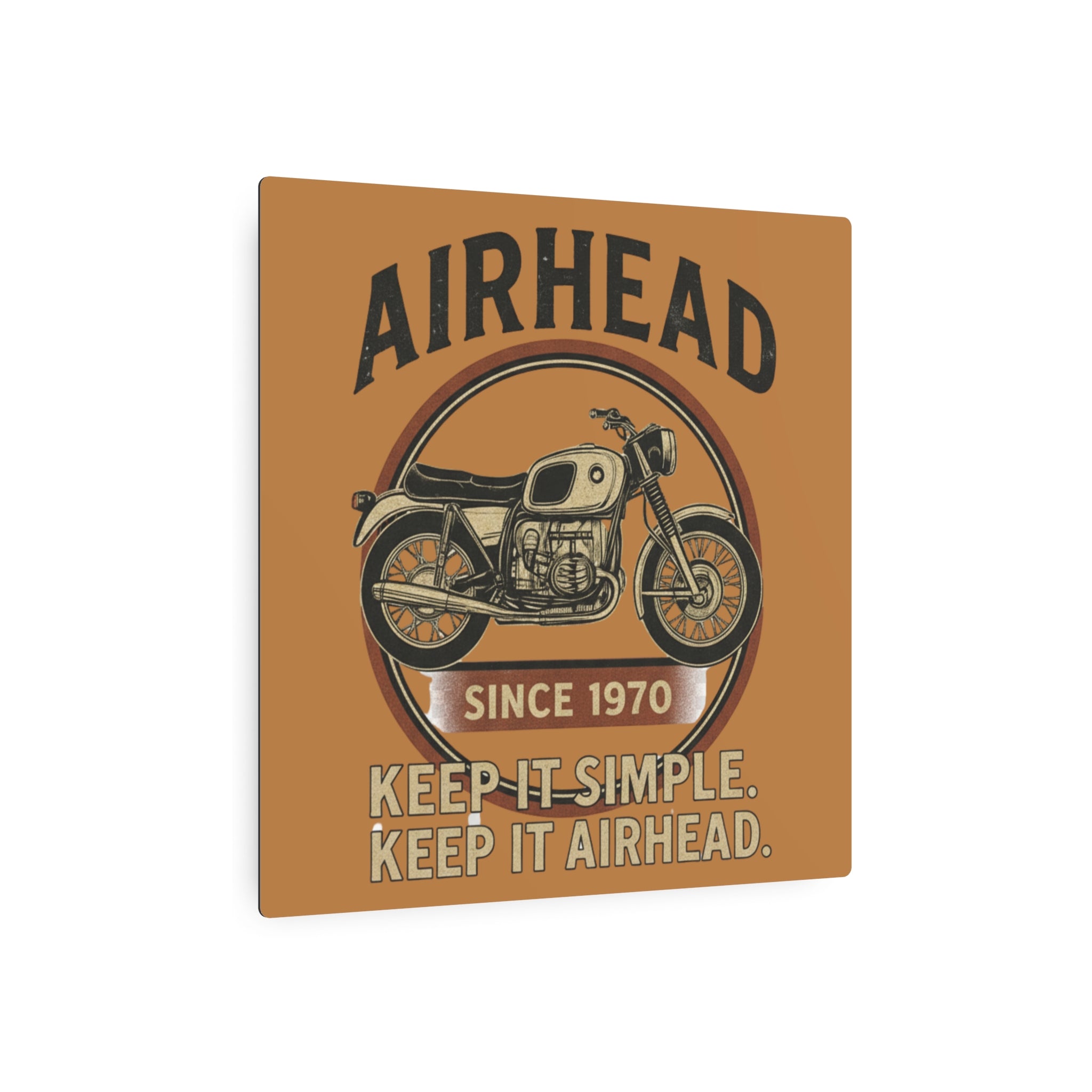 BMW Airhead Motorcycle Metal Art Sign, Wall Decor for Bike Lovers, Garage Decor, Man Cave Art, Gift for Riders