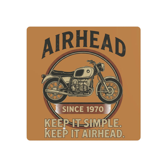 Airhead Motorcycle Metal Art Sign, Wall Decor for Bike Lovers, Garage Decor, Man Cave Art, Gift for Riders