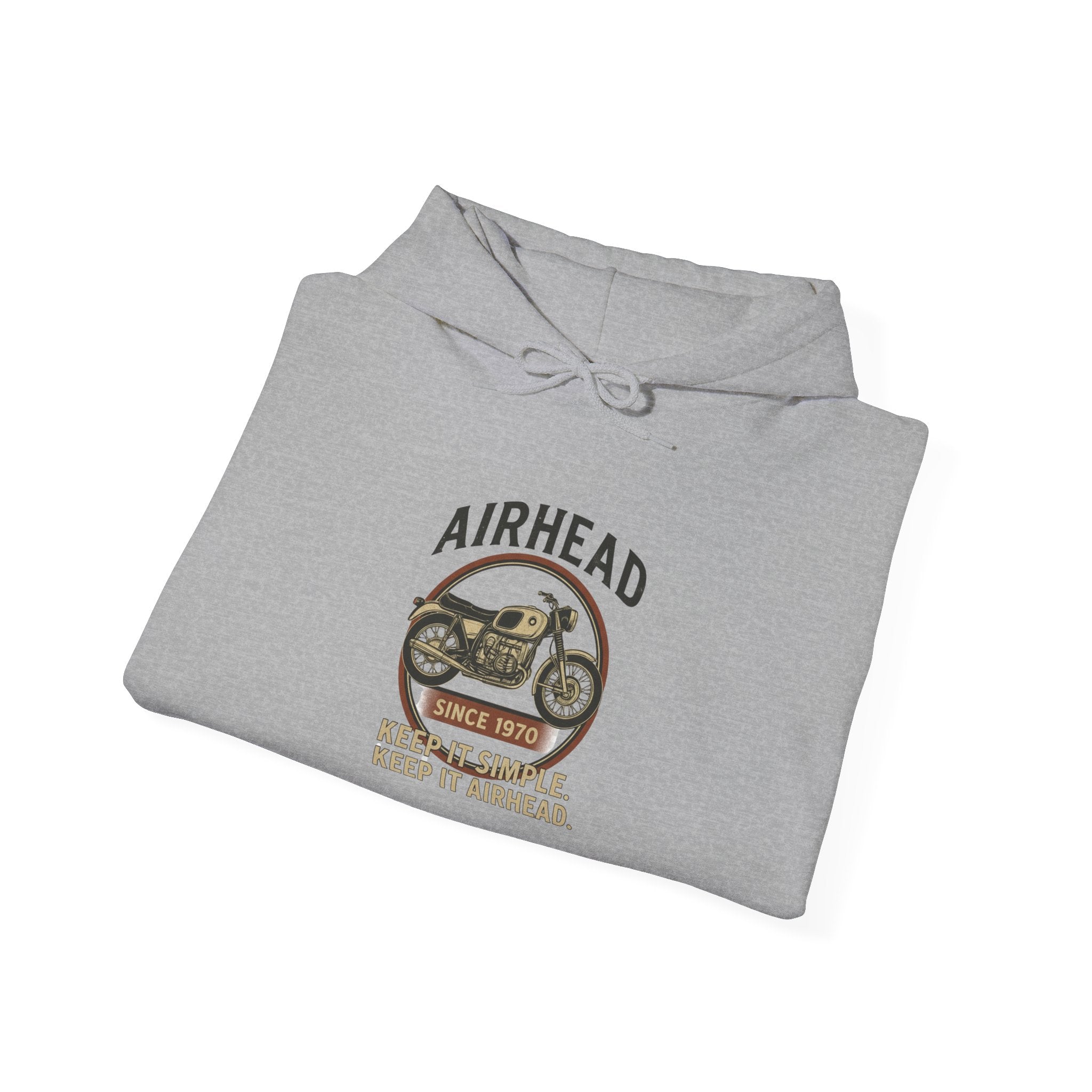 BMW Airhead Motorcycle Sweatshirt | Unisex Heavy Blend™ Hoodie, Airhead Design, Perfect Gift for Bikers, Cozy Casual Wear