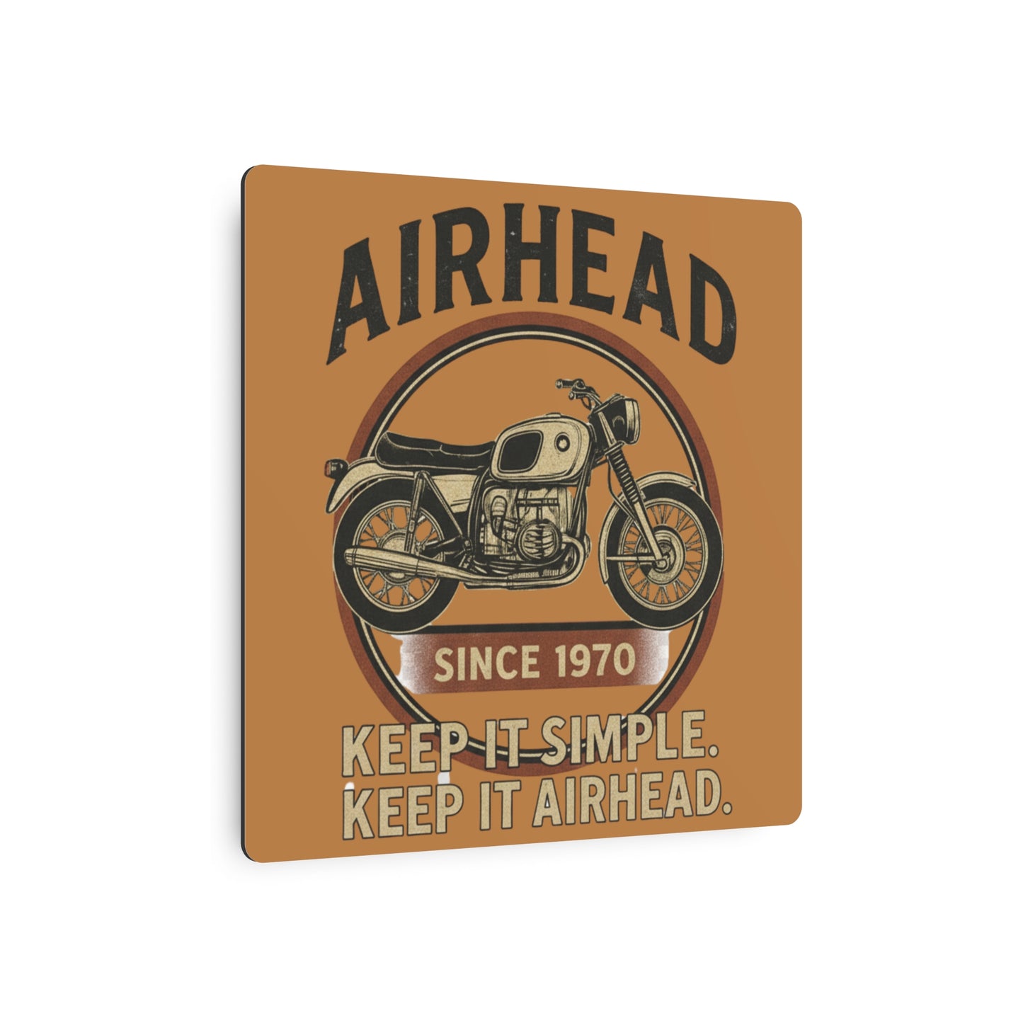 Airhead Motorcycle Metal Art Sign, Wall Decor for Bike Lovers, Garage Decor, Man Cave Art, Gift for Riders