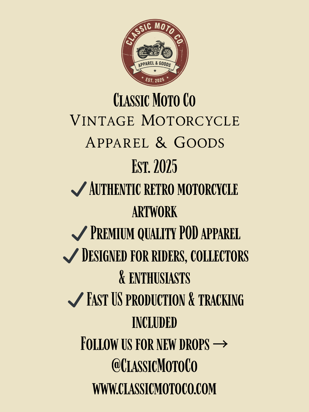 Classic Moto Co. Unisex Heavy Blend Hoodie, Motorcycle Sweatshirt, Biker Gear, Gift for Riders, Casual Wear, Vintage Style