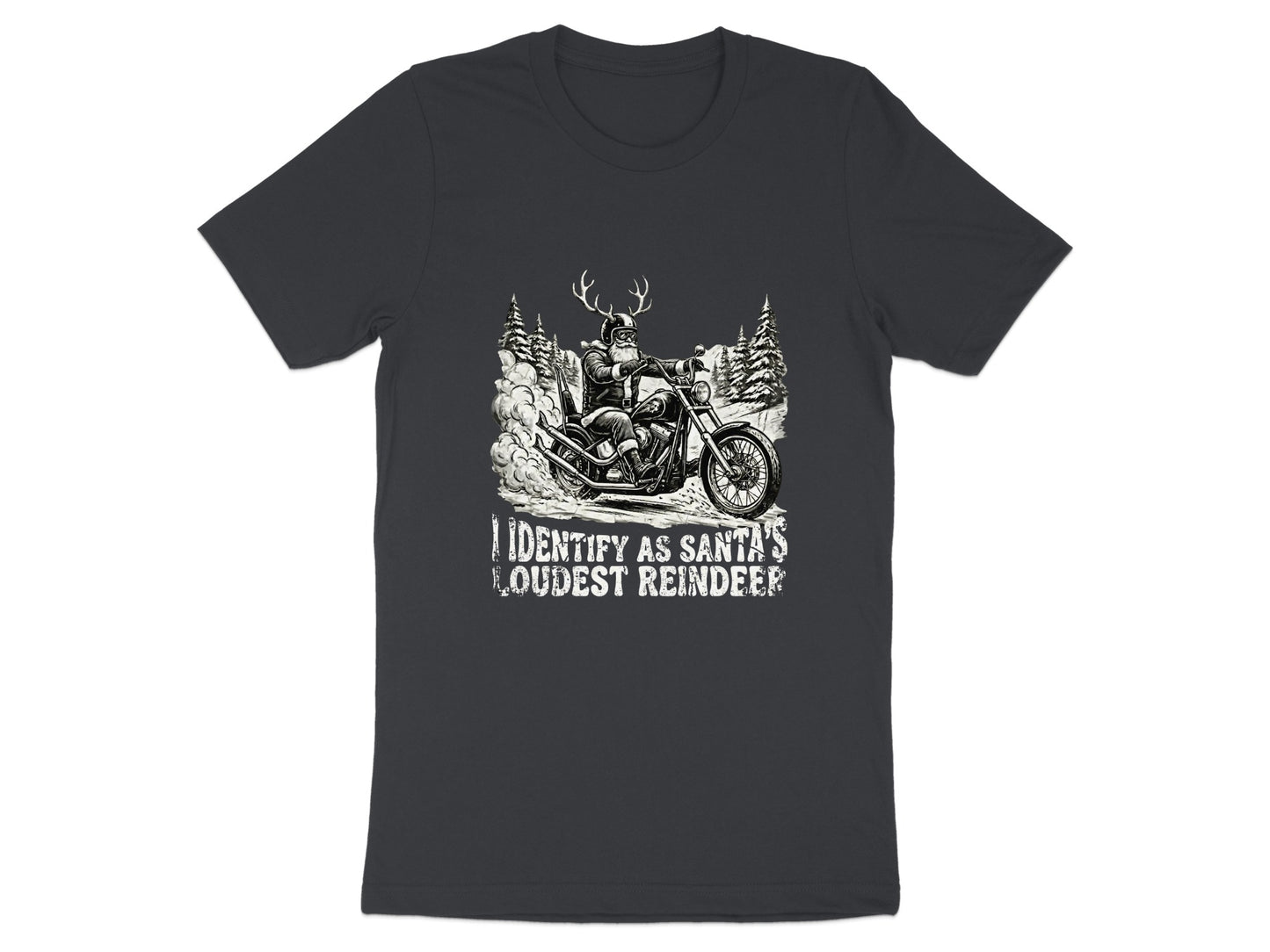 Santa's Loudest Reindeer Motorcycle Christmas Shirt