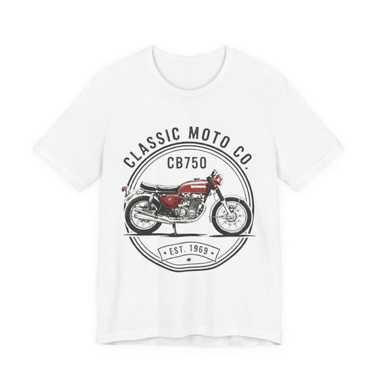 Classic Moto Co. CB750 Unisex Tee - Perfect for Riders, Gift for Motorcycle Lovers, Vintage Style Shirt, Casual Wear, Biker Fashion