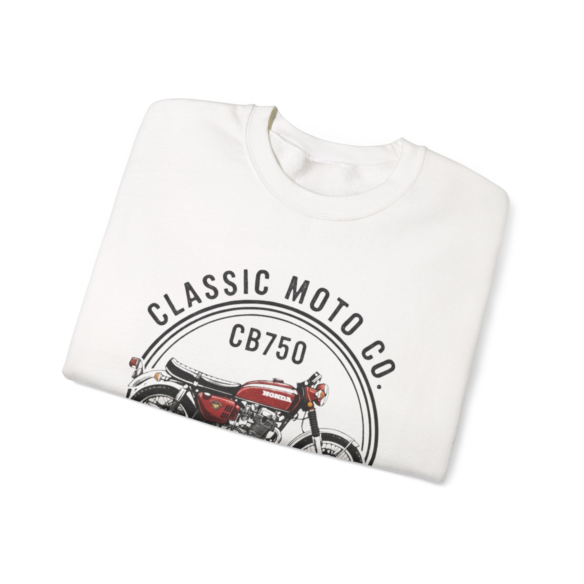 Honda CB750|Classic Moto Co. Sweatshirt | Unisex Vintage Motorcycle Crewneck | Perfect Gift for Bikers, Dad, Father's Day, Casual Comfort