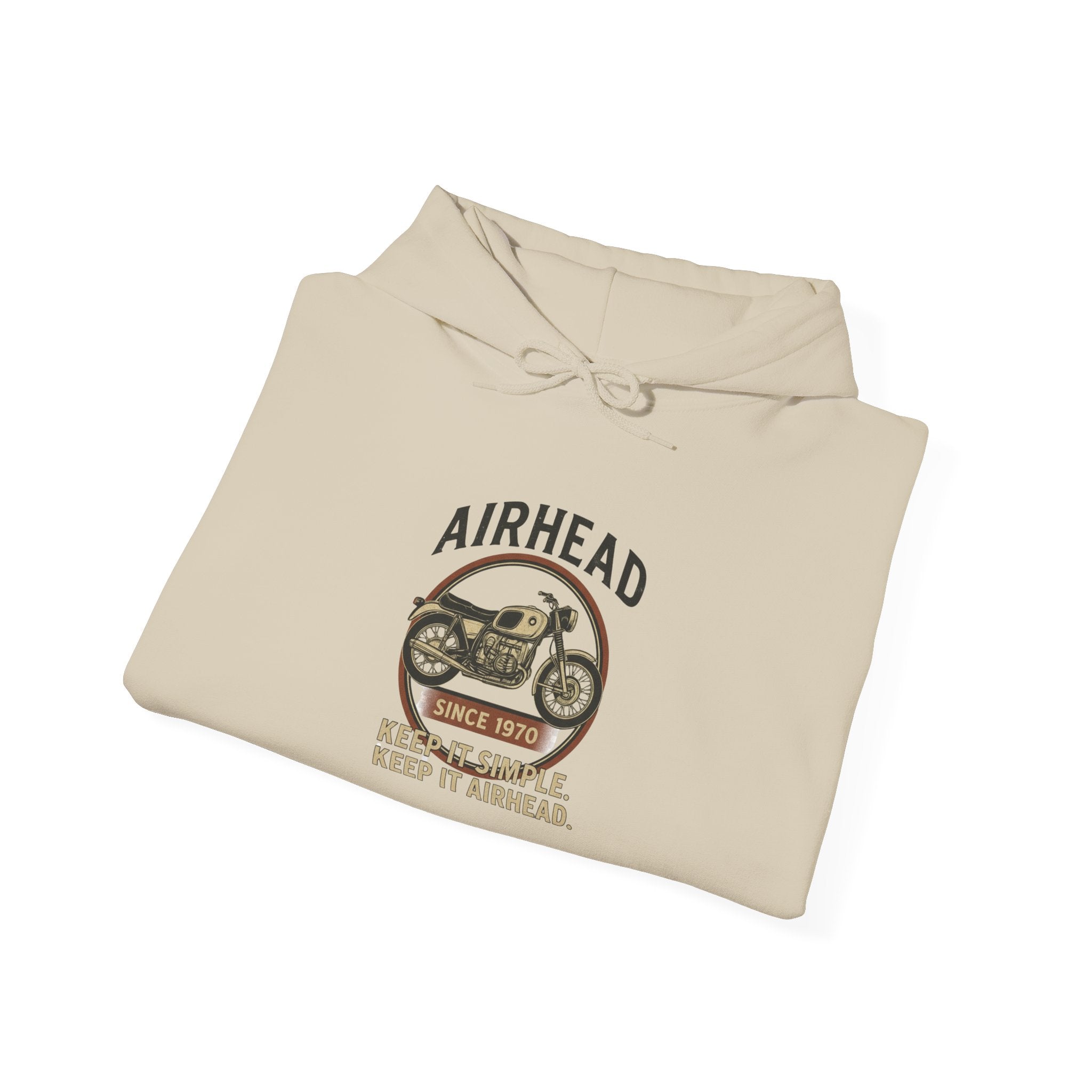 BMW Airhead Motorcycle Sweatshirt | Unisex Heavy Blend™ Hoodie, Airhead Design, Perfect Gift for Bikers, Cozy Casual Wear