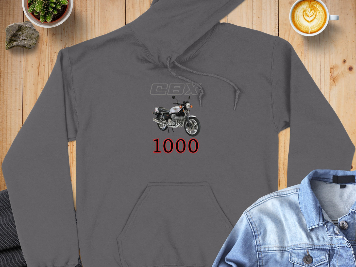 Motorcycle Graphic Hoodie with Unique 1000 Design
