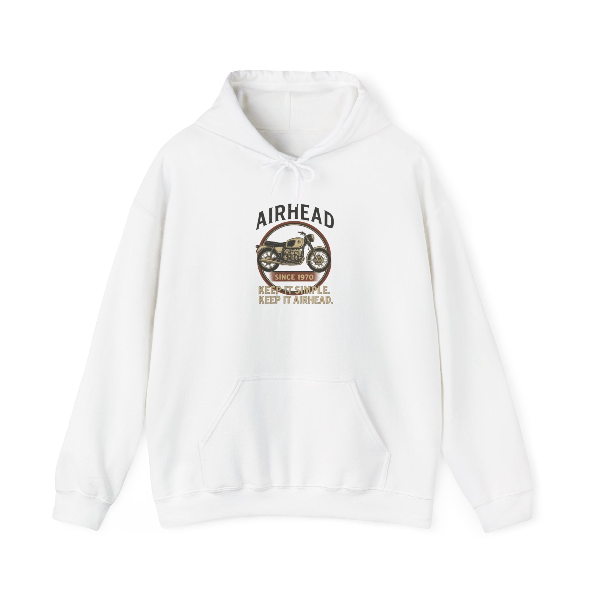 BMW Airhead Motorcycle Sweatshirt | Unisex Heavy Blend™ Hoodie, Airhead Design, Perfect Gift for Bikers, Cozy Casual Wear