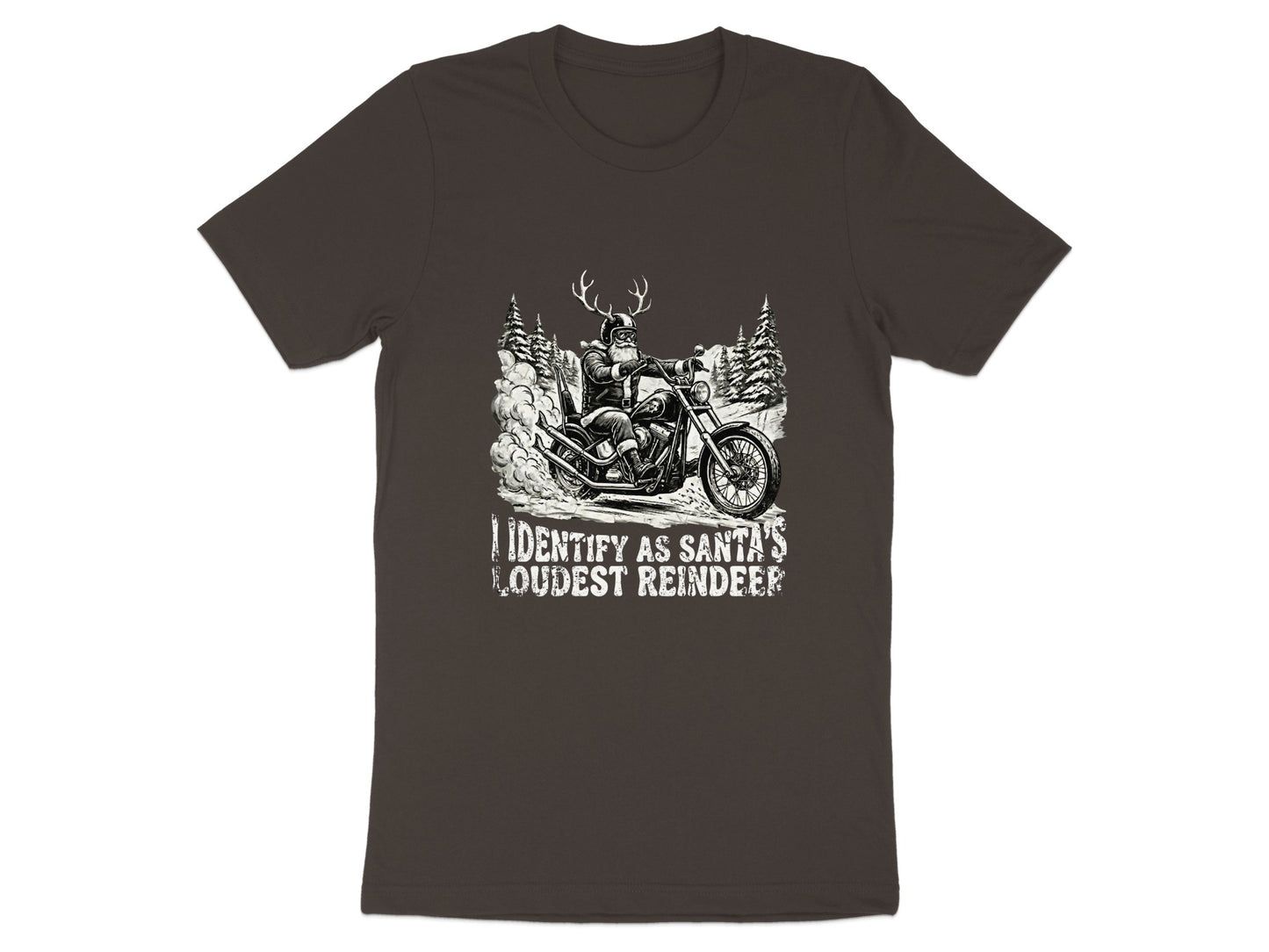 I Identify As Santa's Loudest Reindeer Graphic Tee
