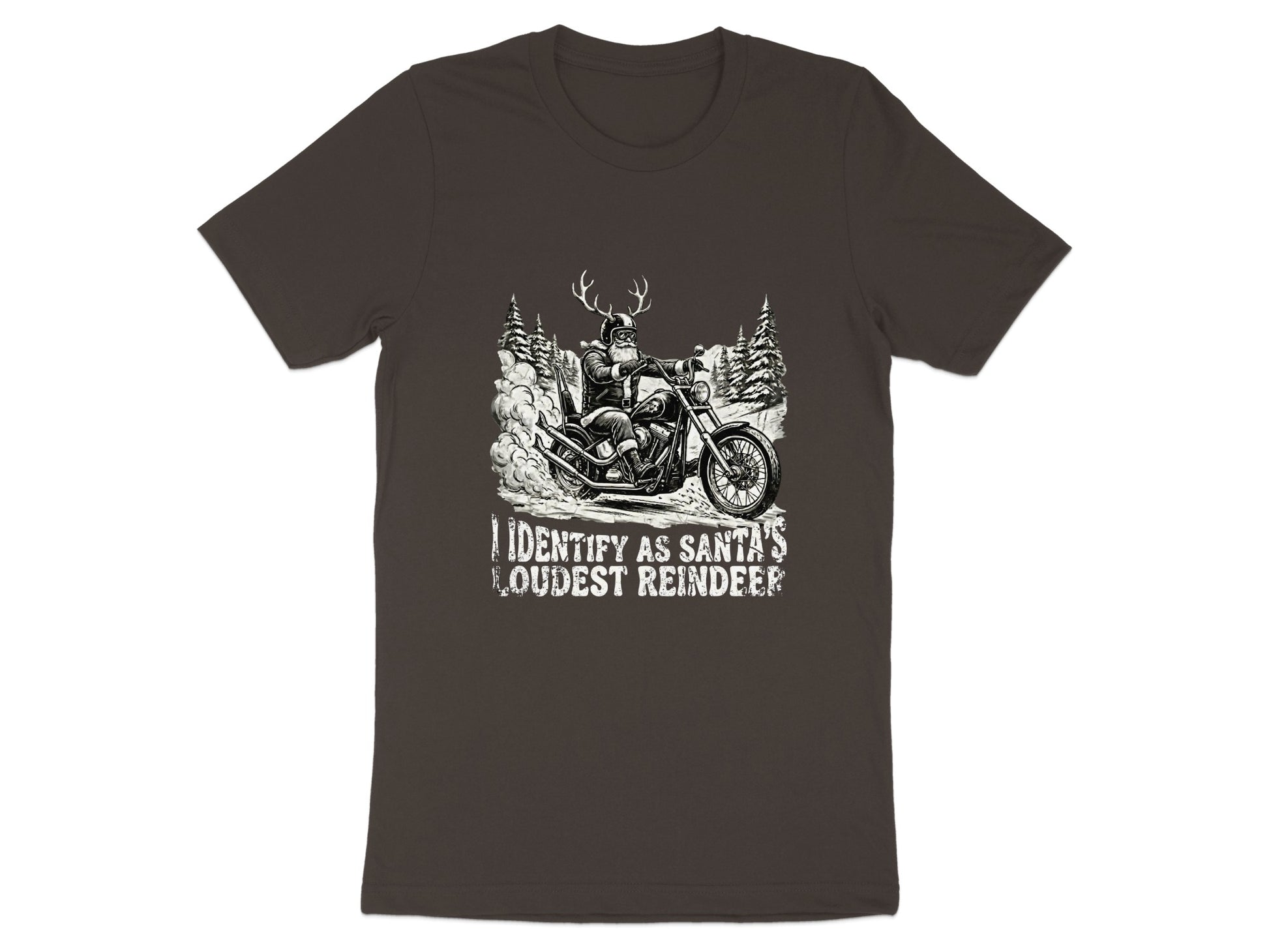 I Identify As Santa's Loudest Reindeer Graphic Tee