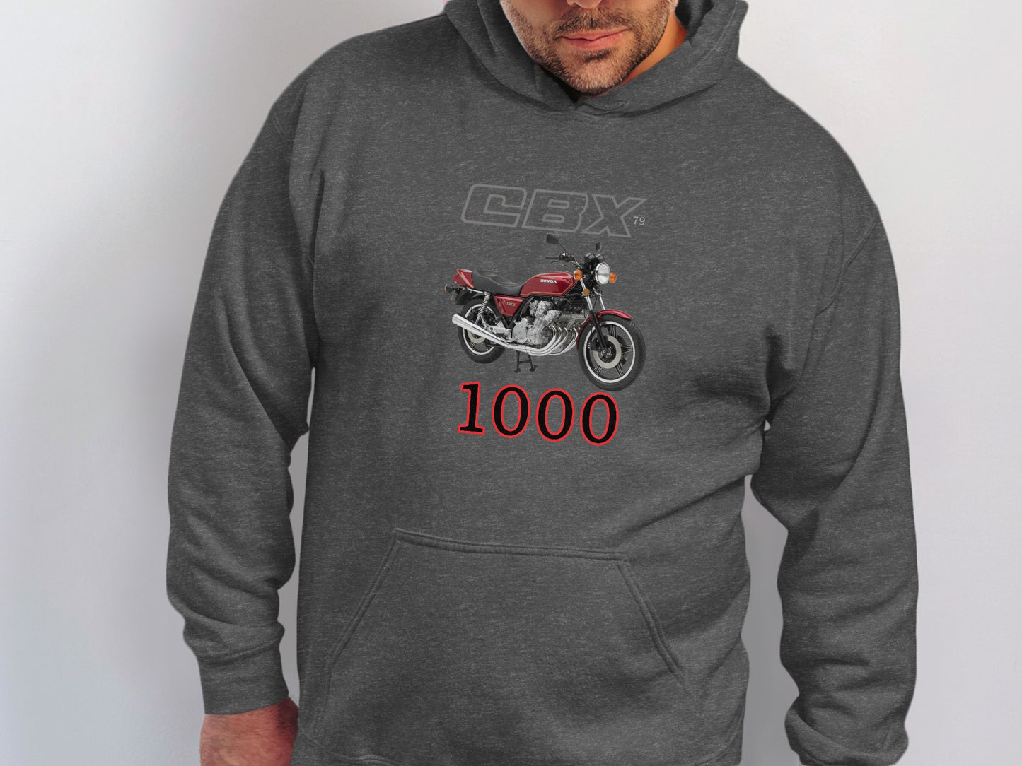 CBX 1000 Motorcycle Print Men's Hoodie