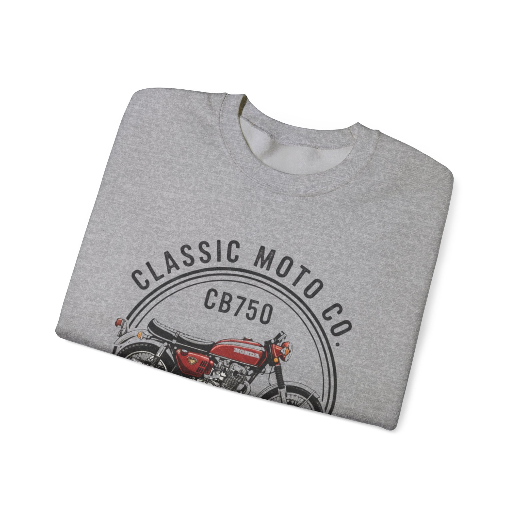 Honda CB750|Classic Moto Co. Sweatshirt | Unisex Vintage Motorcycle Crewneck | Perfect Gift for Bikers, Dad, Father's Day, Casual Comfort