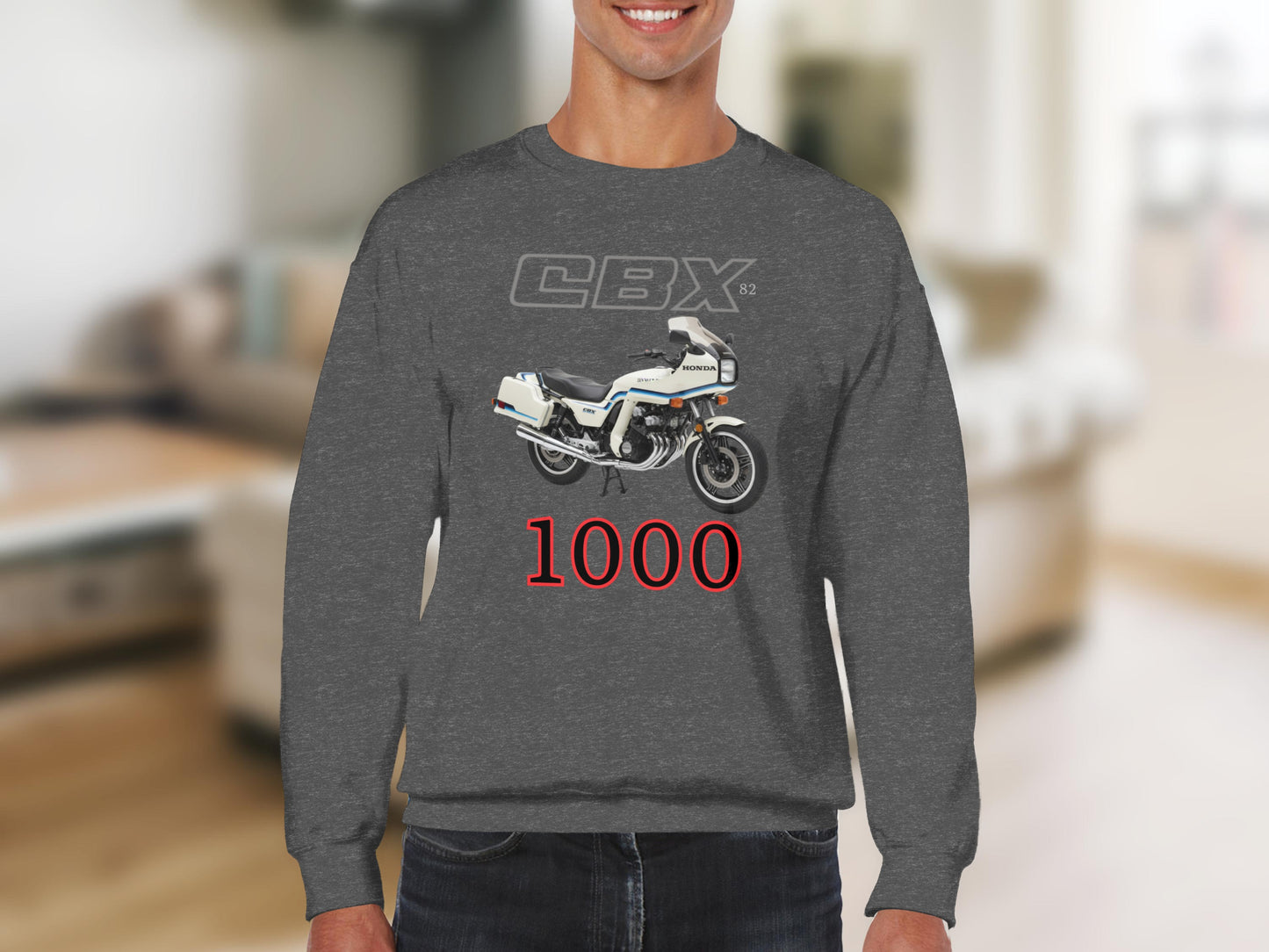 Vintage CBX 1000 Motorcycle Graphic Sweatshirt
