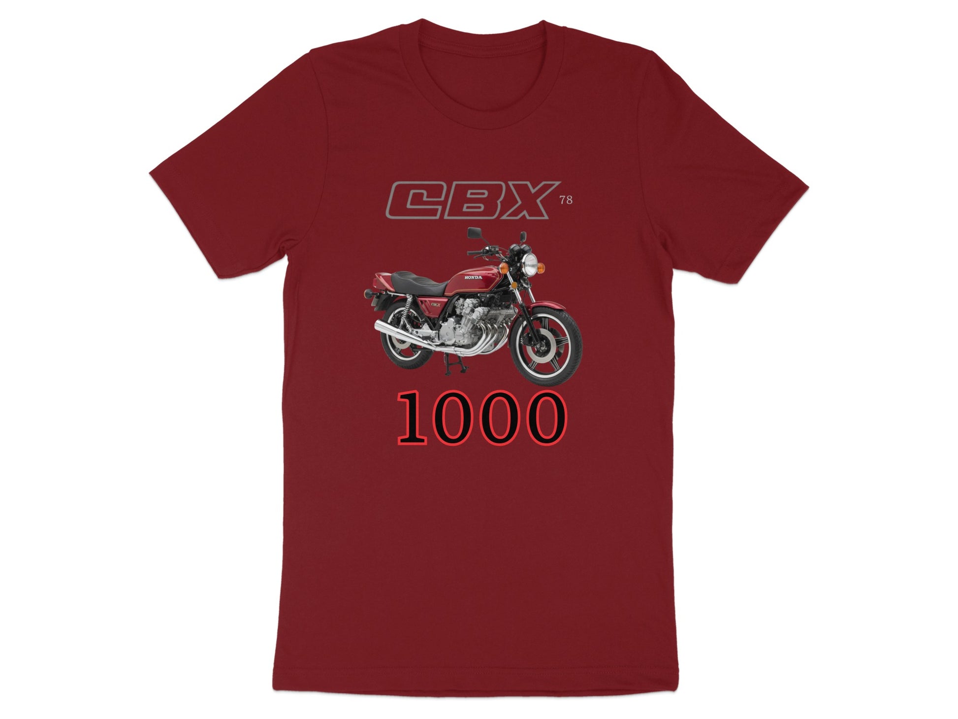 CBX 78 1000 Red Graphic Motorcycle T-shirt