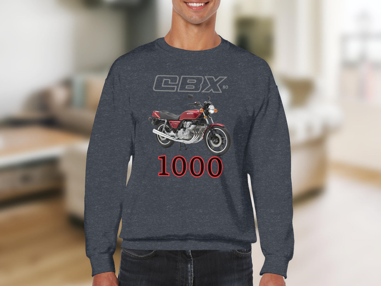 CBX 1000 Motorcycle Design Graphic Sweatshirt Product