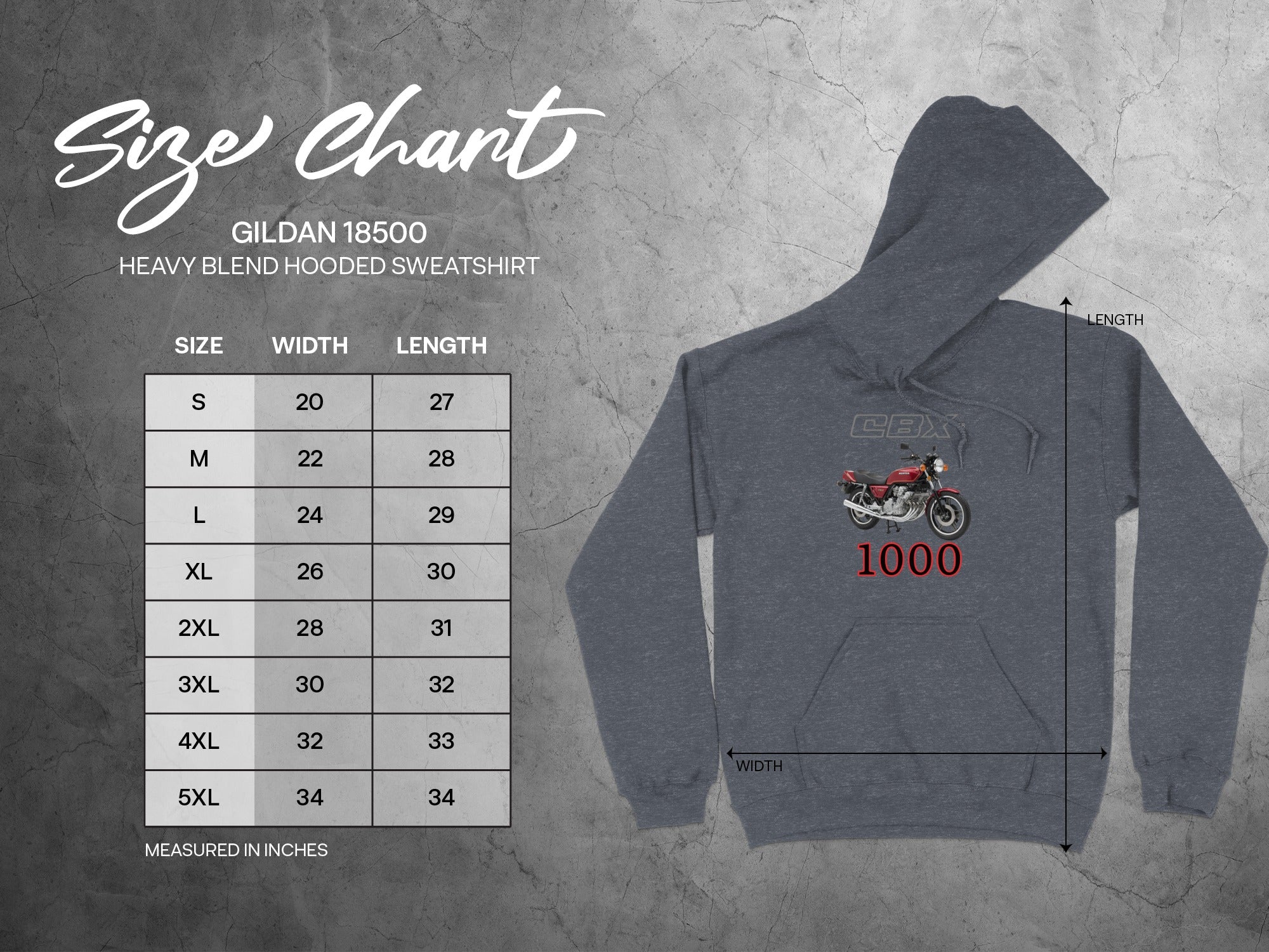 CBX 1000 Graphic Print Hooded Sweatshirt