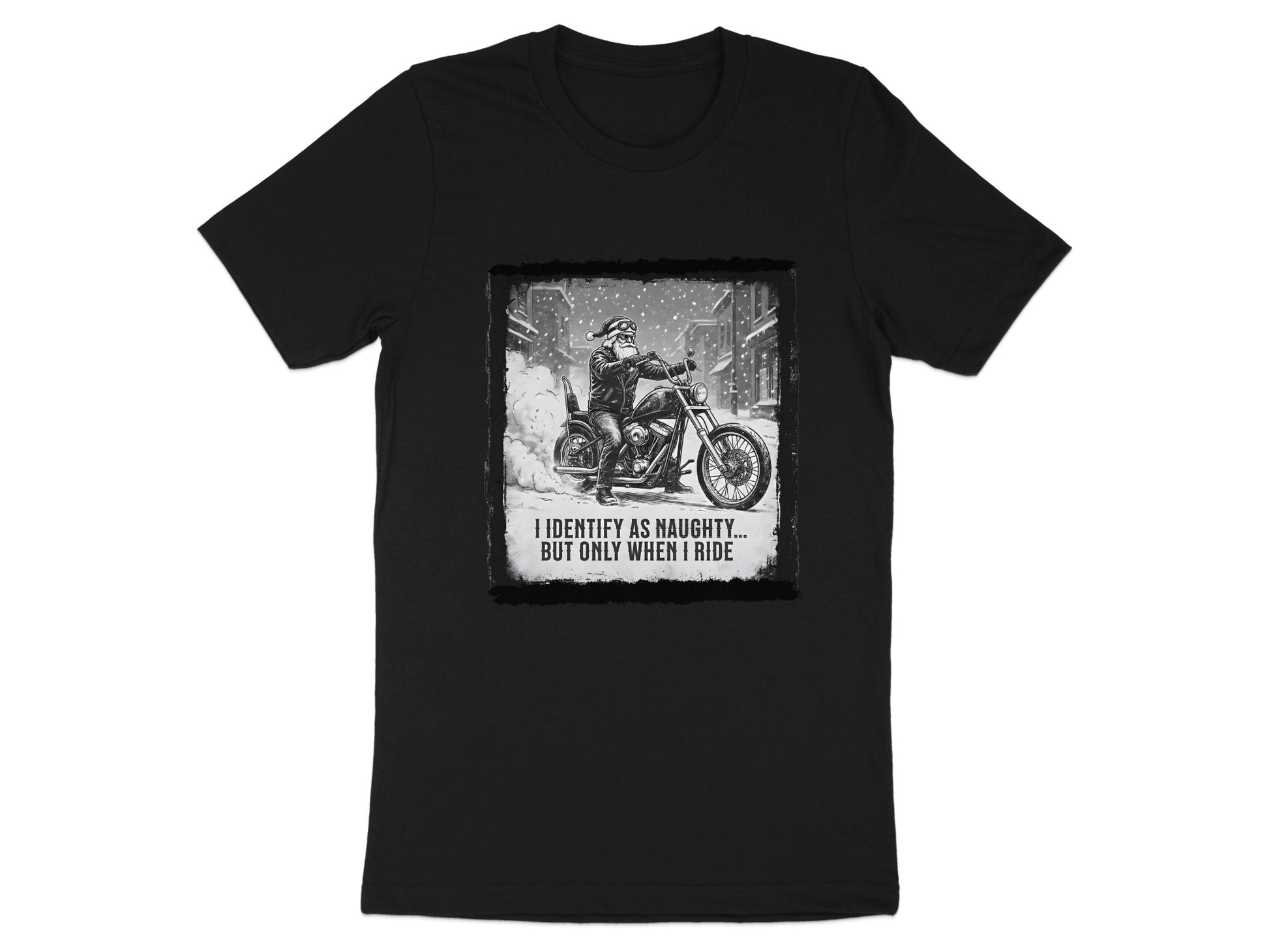 I Identify as Naughty But Only When I Ride T-Shirt