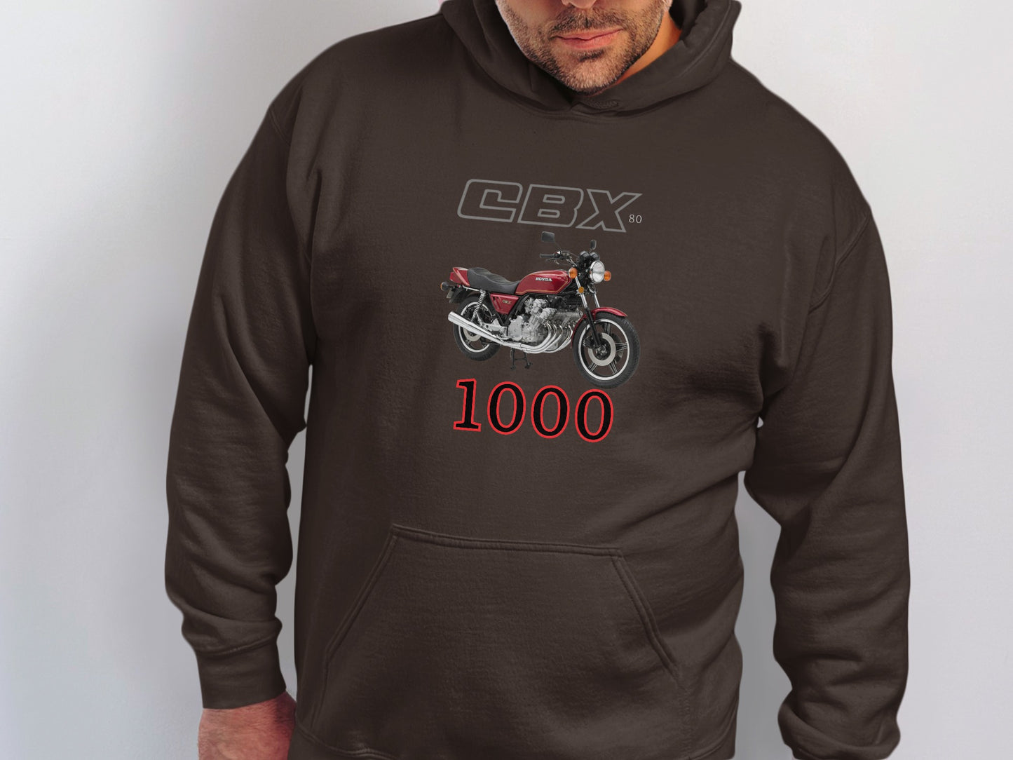 CBX 1000 Motorcycle Graphic Print Hoodie