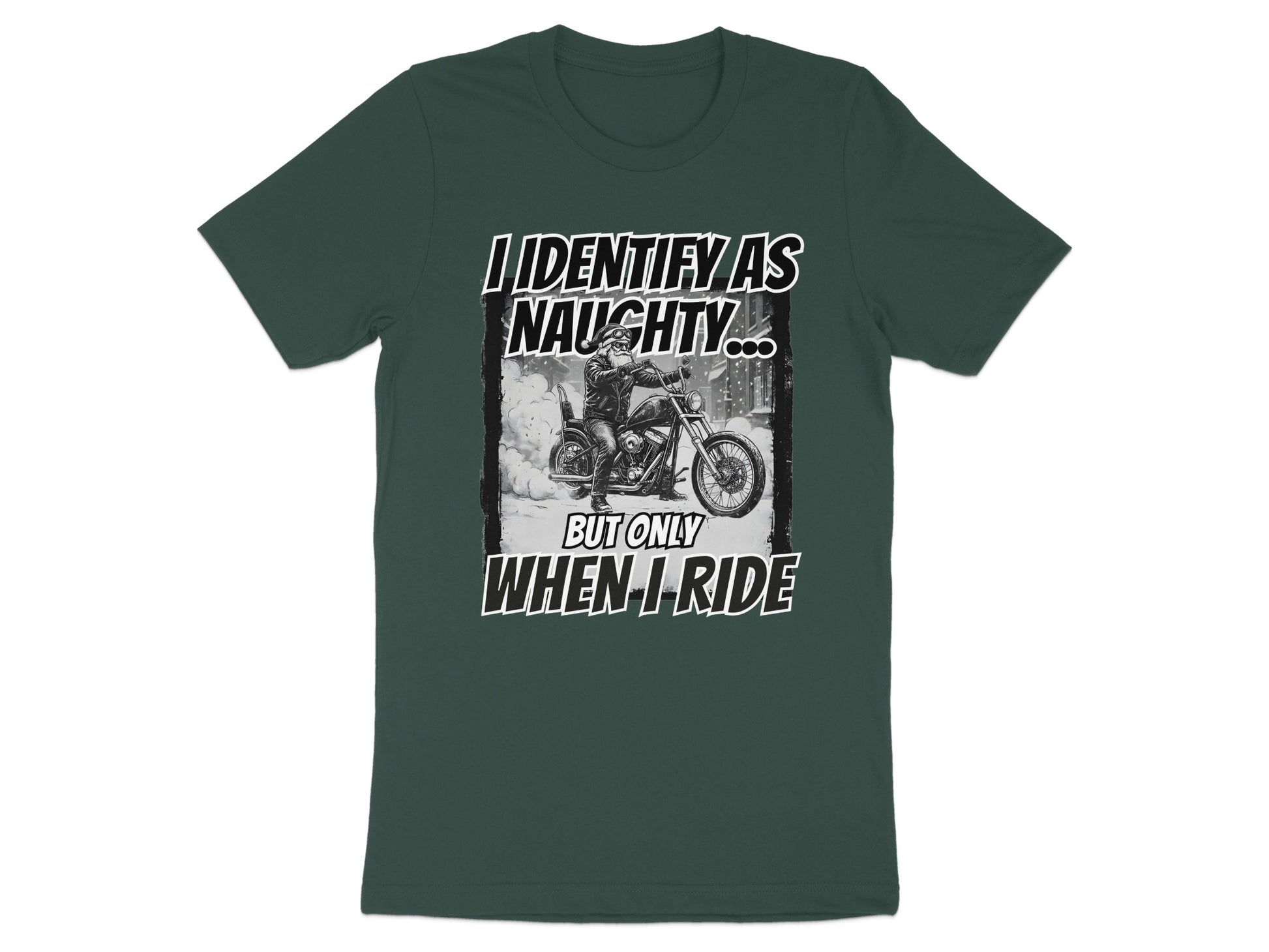 I Identify As Naughty But Only When I Ride T-shirt