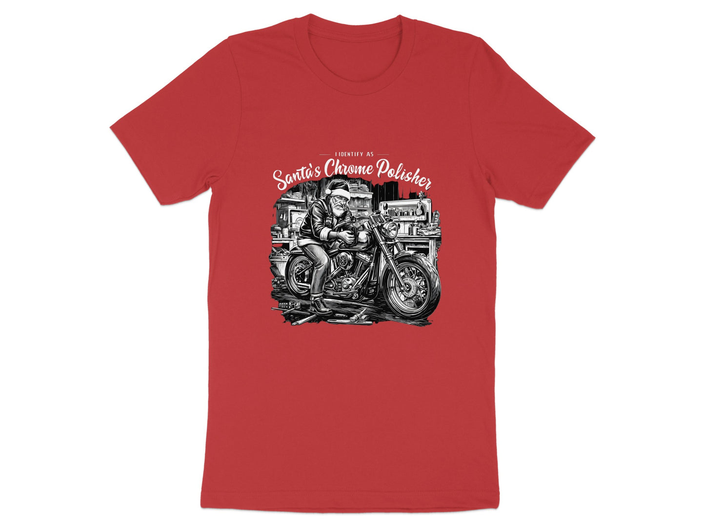 I Identify As Santa's Chrome Polisher T-shirt