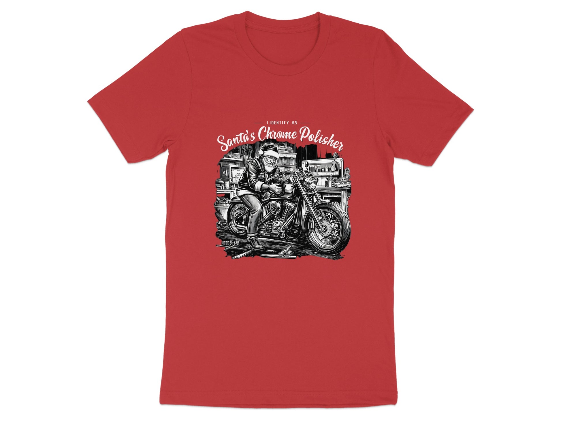 I Identify As Santa's Chrome Polisher T-shirt