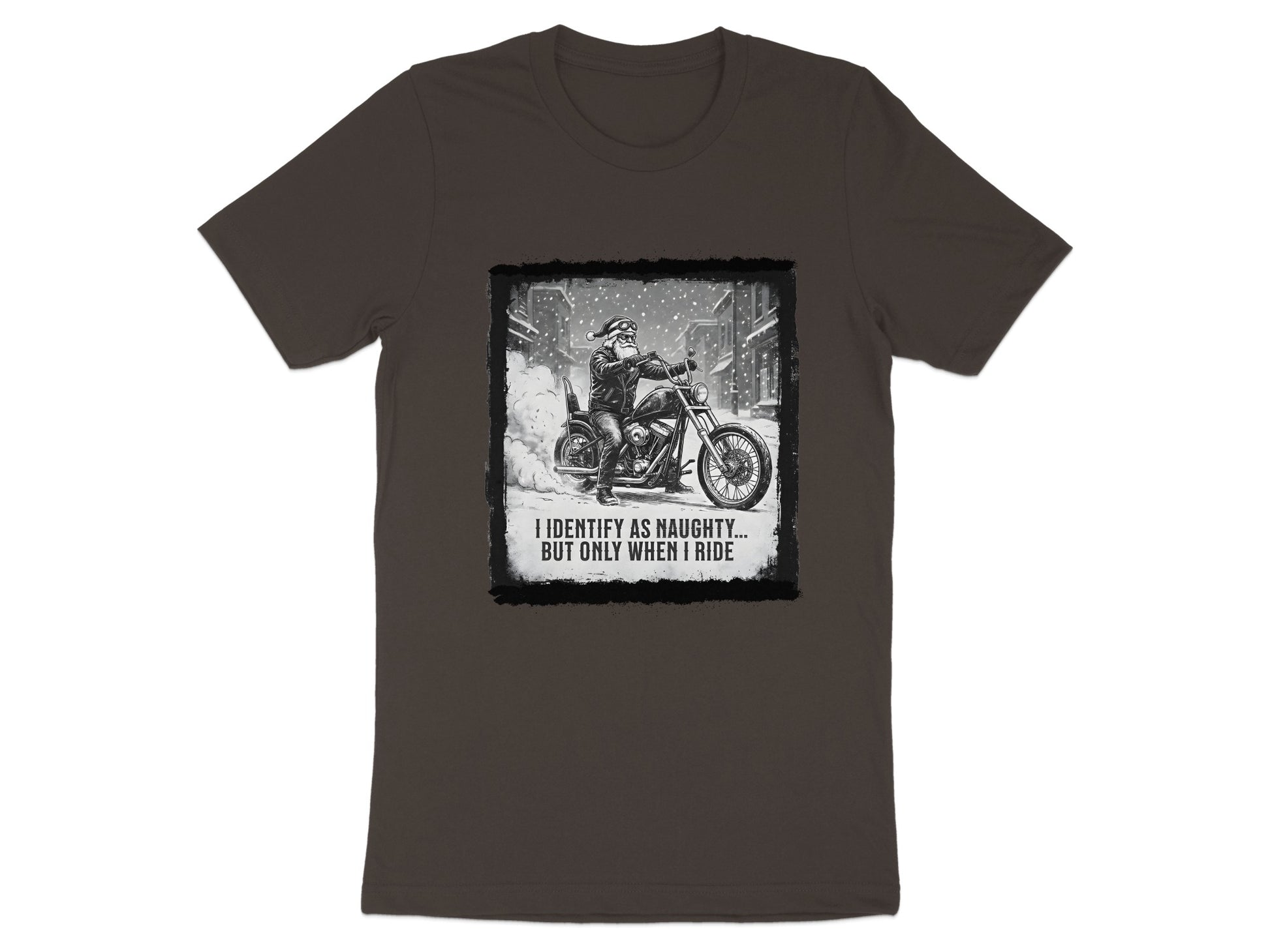 I Identify As Naughty But Only When I Ride T-shirt