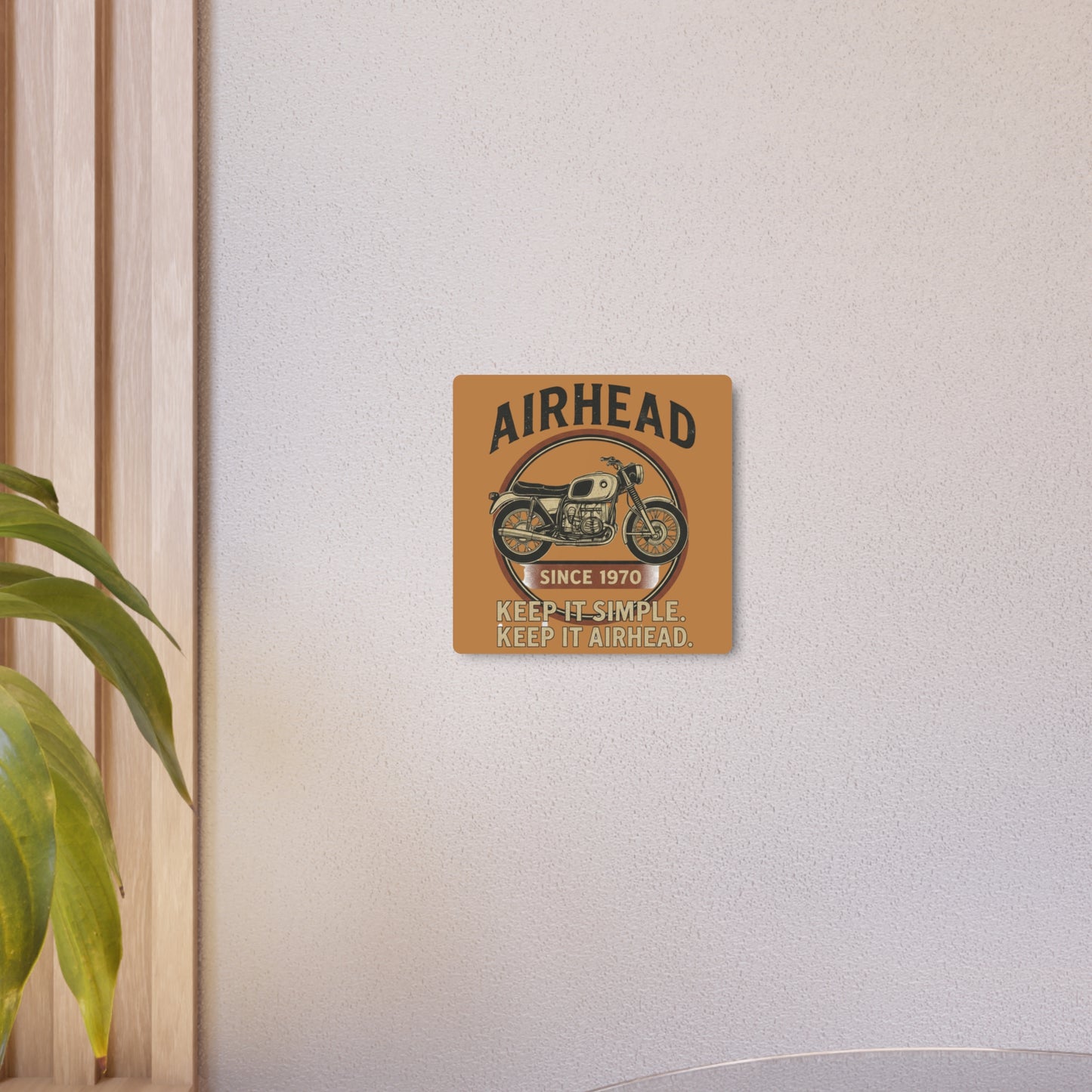 Airhead Motorcycle Metal Art Sign, Wall Decor for Bike Lovers, Garage Decor, Man Cave Art, Gift for Riders