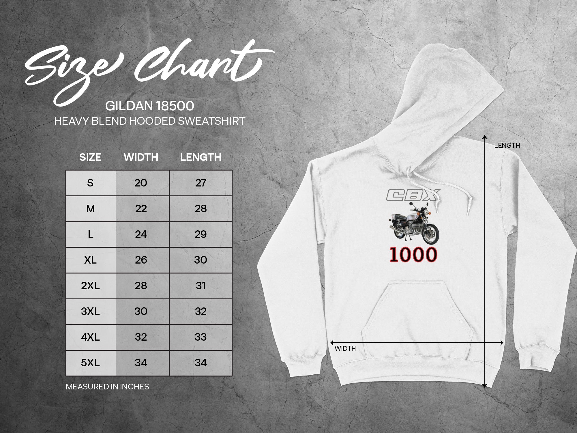CBX 1000 Design Gildan 18500 Heavy Blend Hooded Sweatshirt