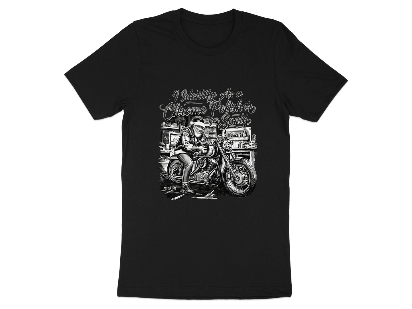 I Identify As A Chrome Polisher Santa T-shirt