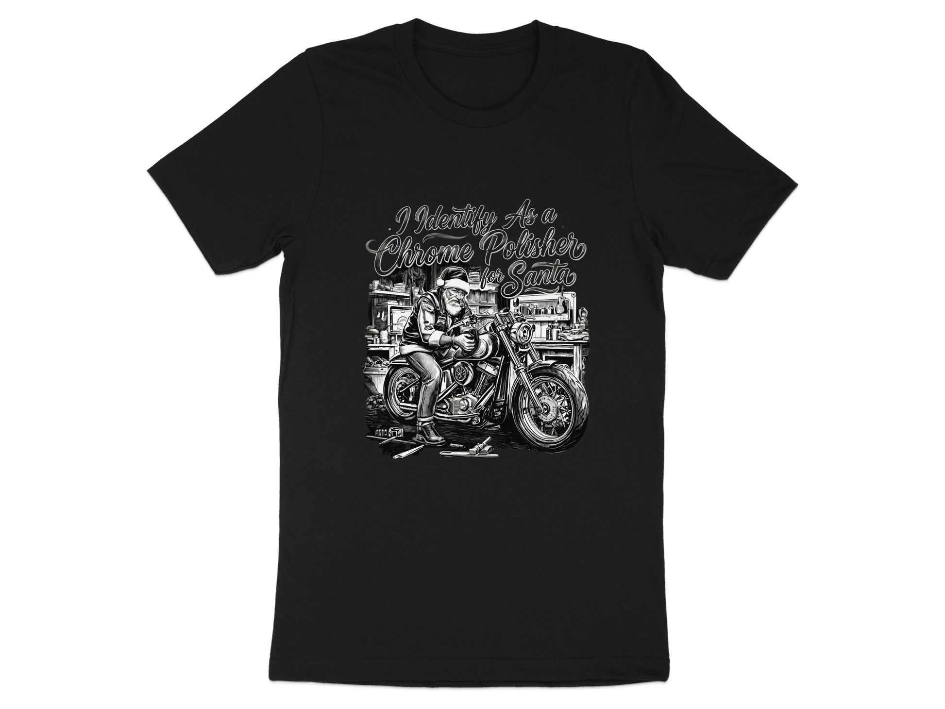 I Identify As A Chrome Polisher Santa T-shirt