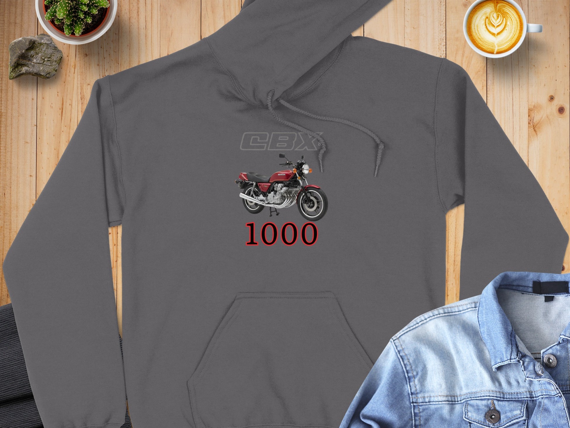 CBX 1000 Motorcycle hoodie with vintage bike print