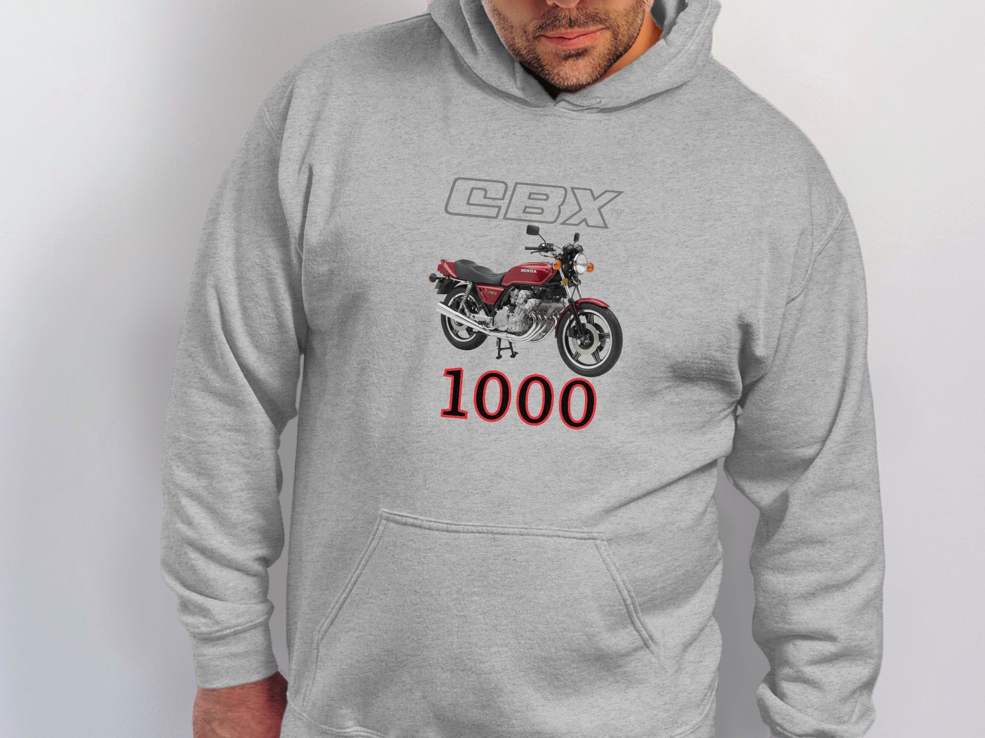 CBX 1000 Vintage Motorcycle Graphic Hooded Sweatshirt