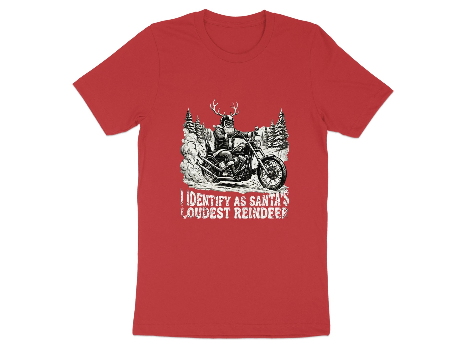 I Identify As Santa's Loudest Reindeer Graphic T-shirt