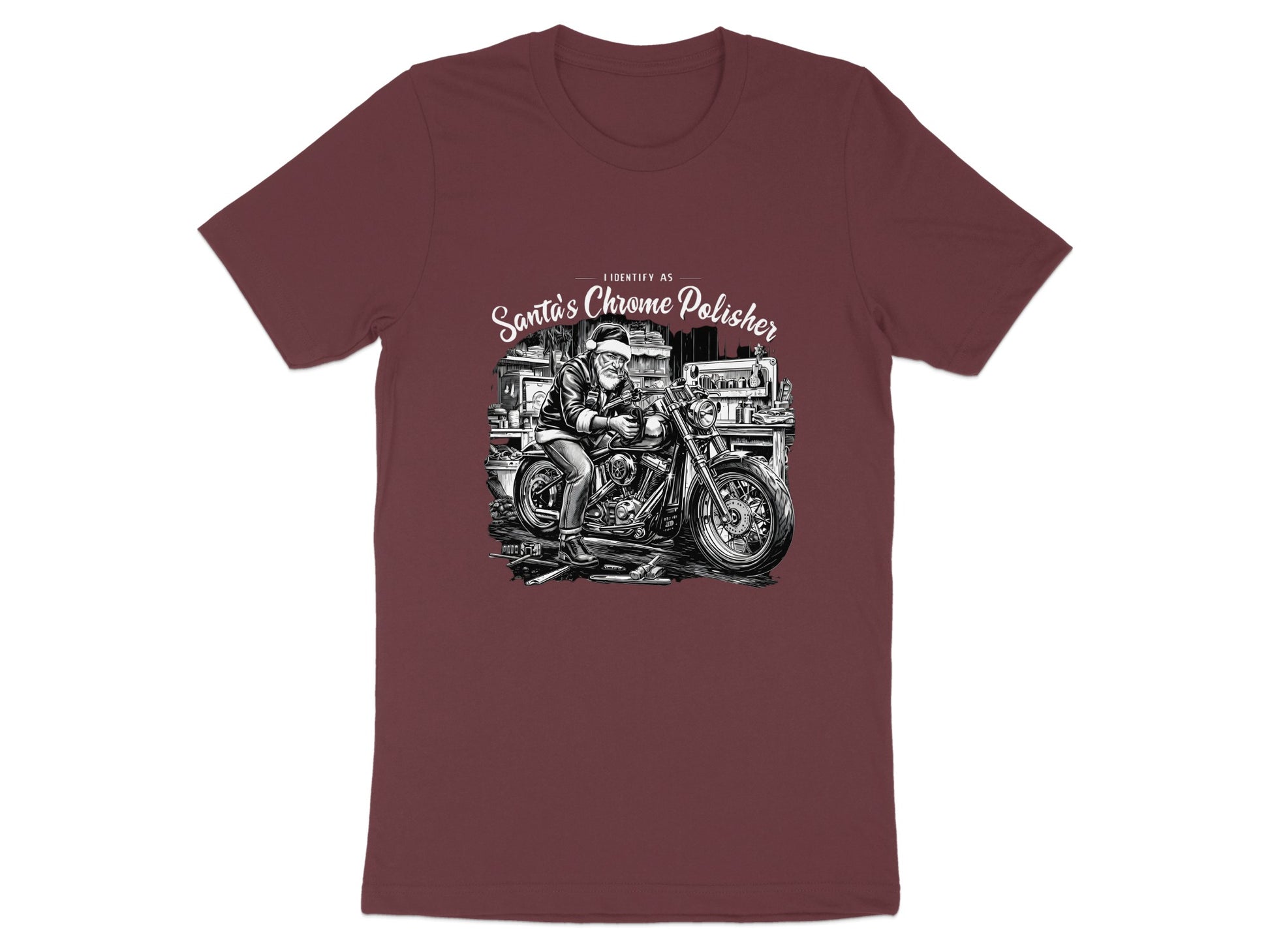 I Identify As Santa's Chrome Polisher T-Shirt