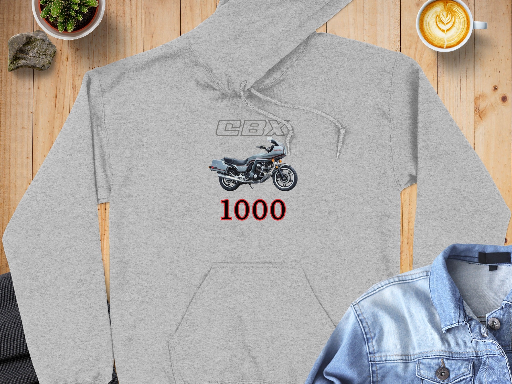 CBX 1000 Motorcycle Hoodie with Detailed Graphic