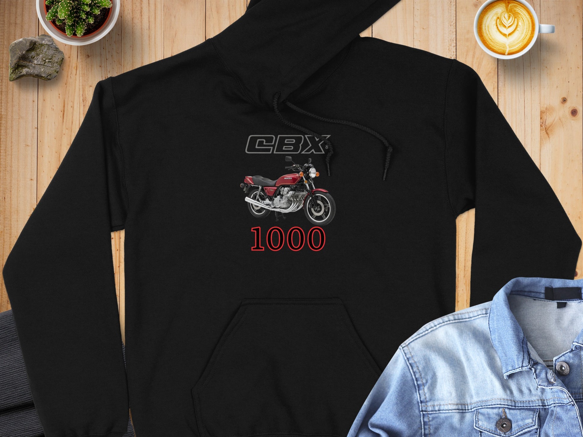 Vintage Motorcycle CBX 1000 Graphic Hoodie