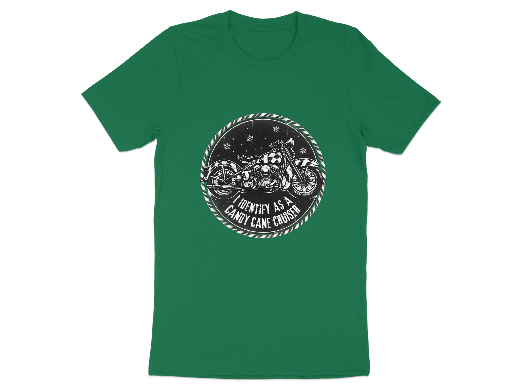 I Identify as a Candy Cane Cruiser Motorcycle Shirt