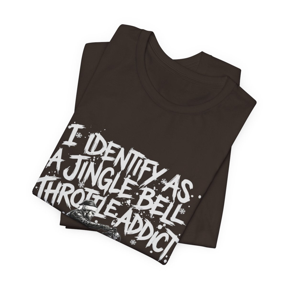 Fun Holiday Jingle Bell Throttle Addict Shirt