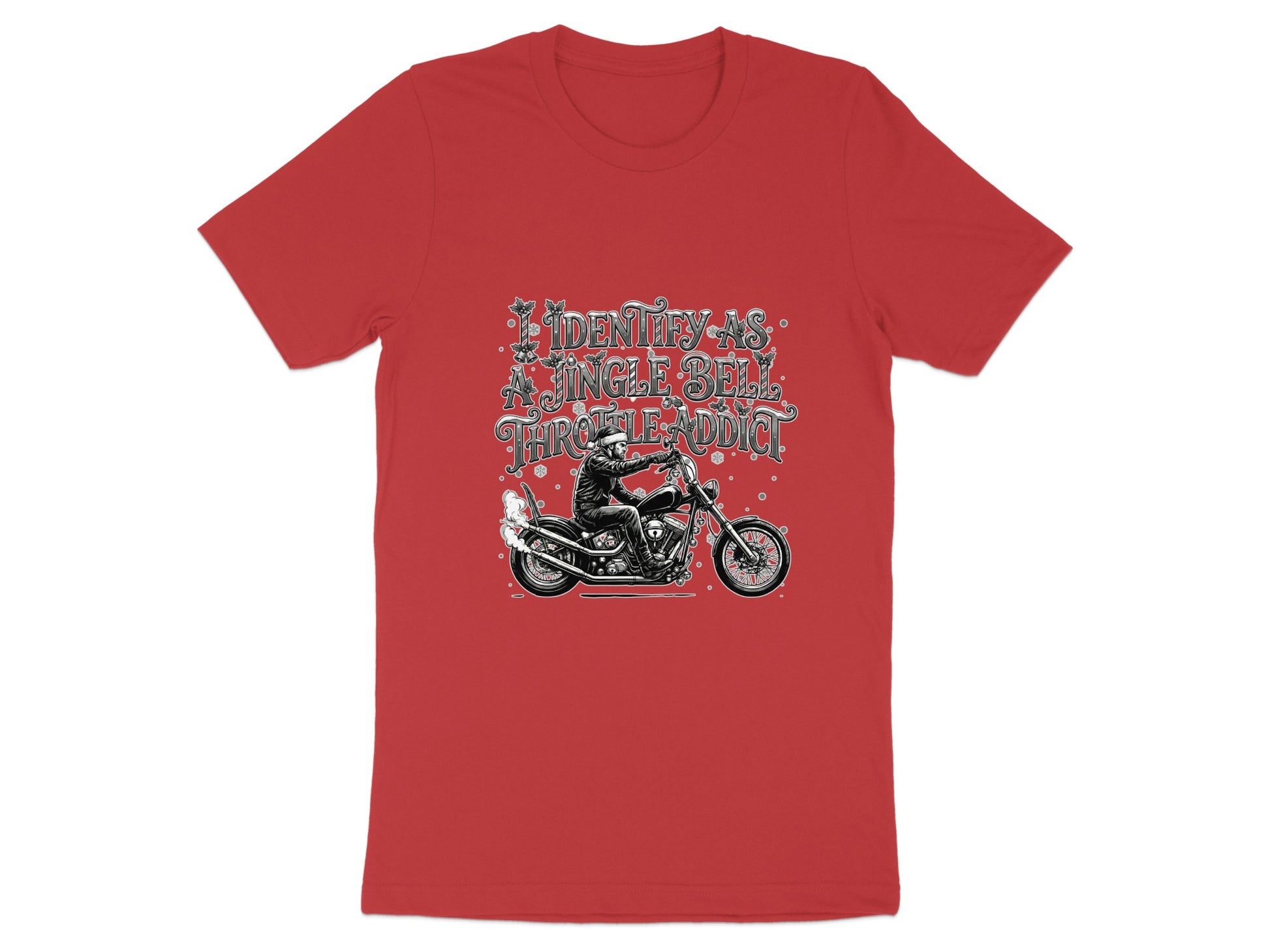 Identify As A Throttle Addict Biker T-Shirt