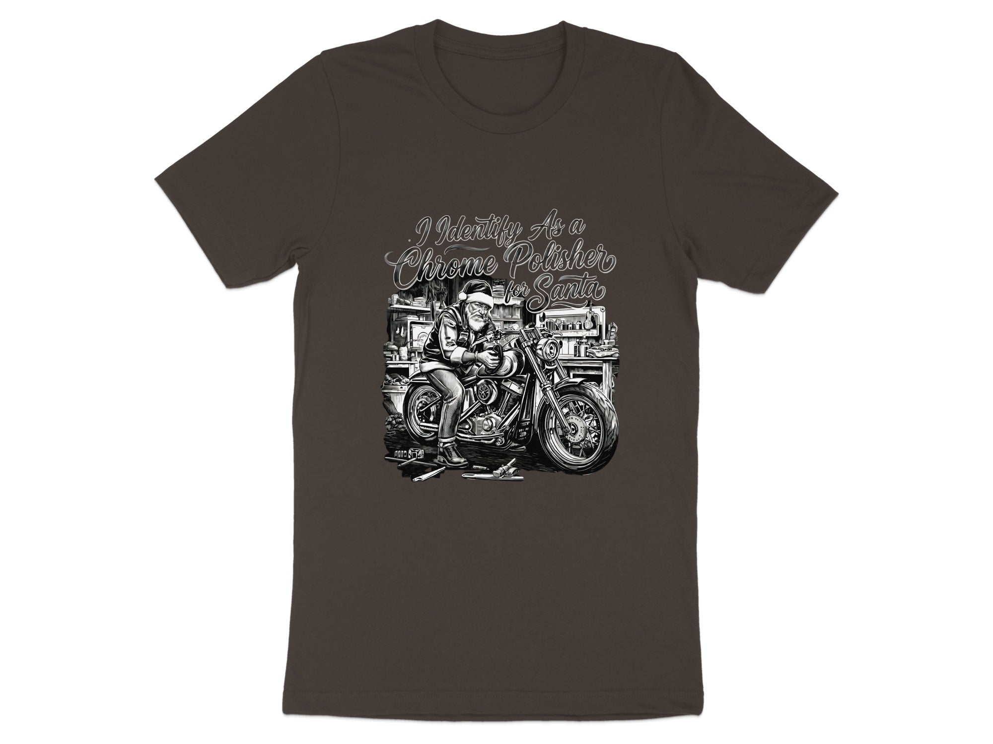 I Identified As a Chrome Polisher Santa T-shirt