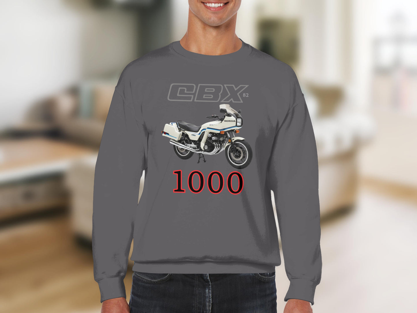 Classic CBX 1000 Motorcycle Graphic Sweatshirt