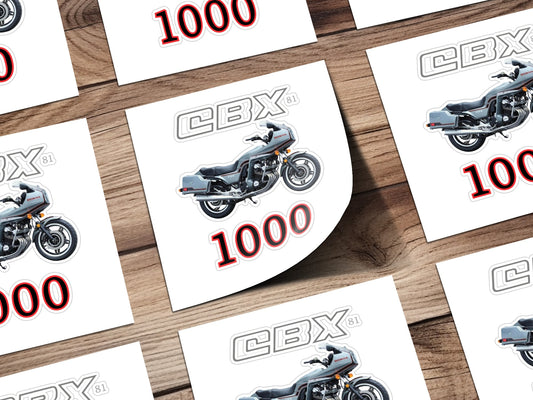 CBX 1000 Motorcycle 81 Classic Illustration Sticker