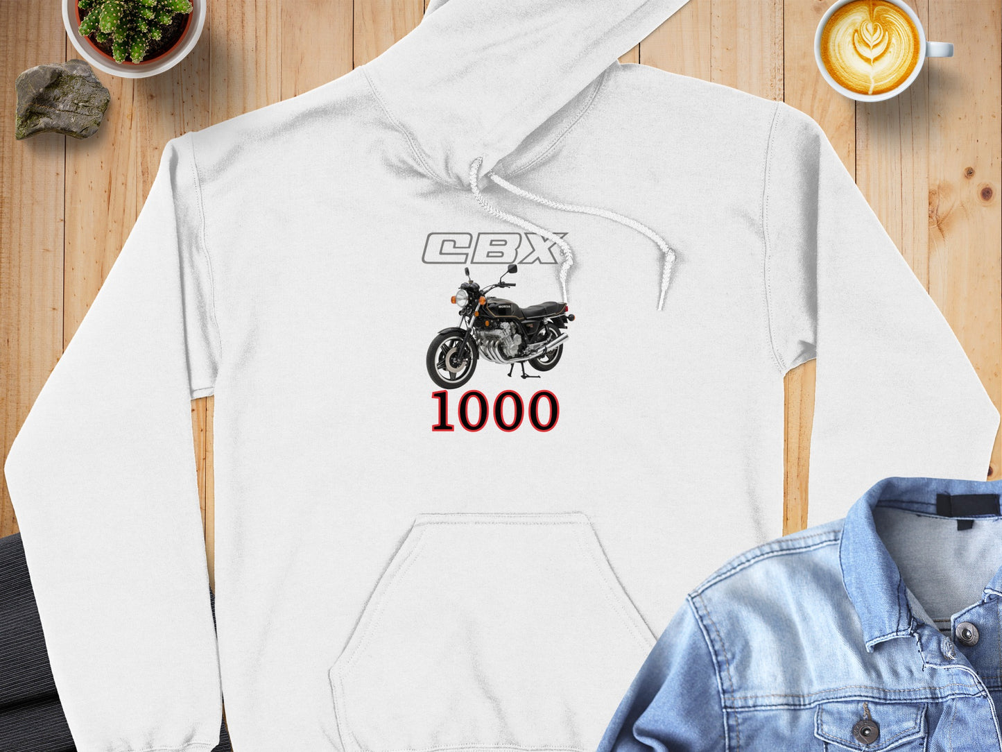 CBX 1000 Graphic Hoodie with Motorcycle Design