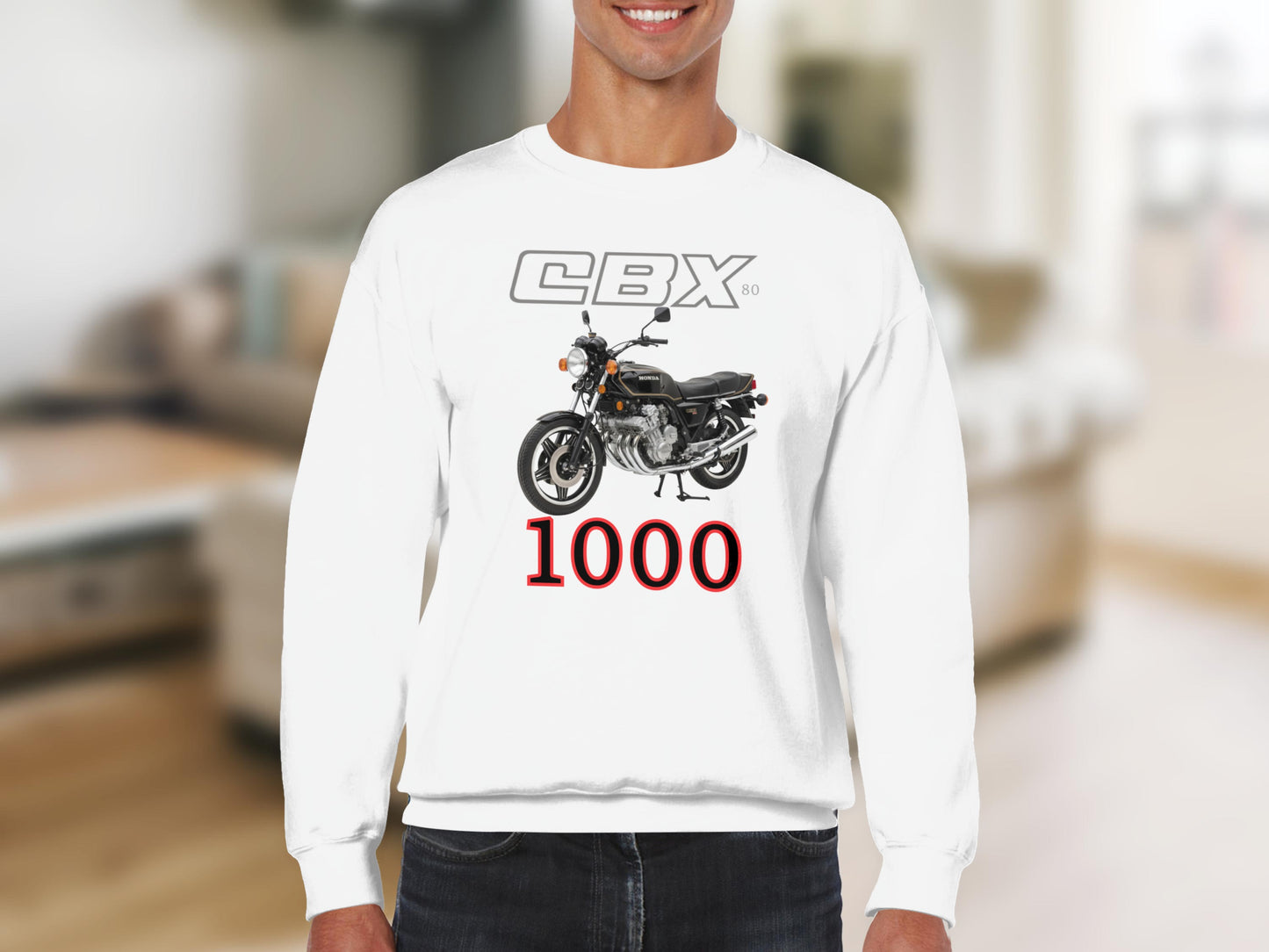 Stylish CBX 80 1000 Vintage Motorcycle Sweatshirt