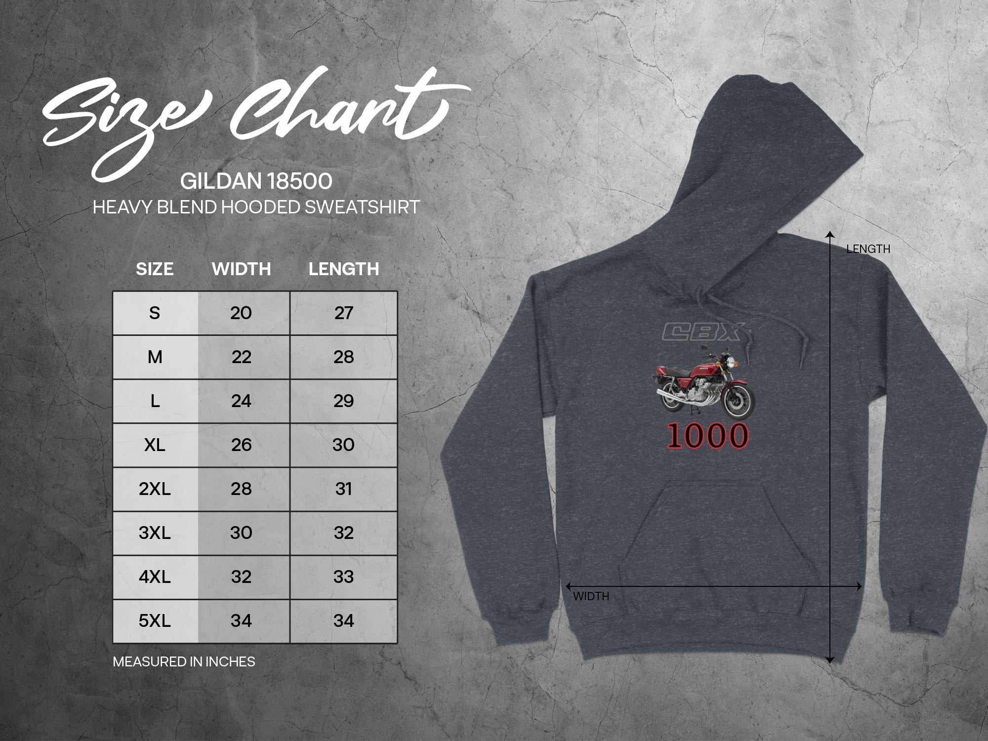 Vintage Motorcycle Design Heavy Blend Sweatshirt